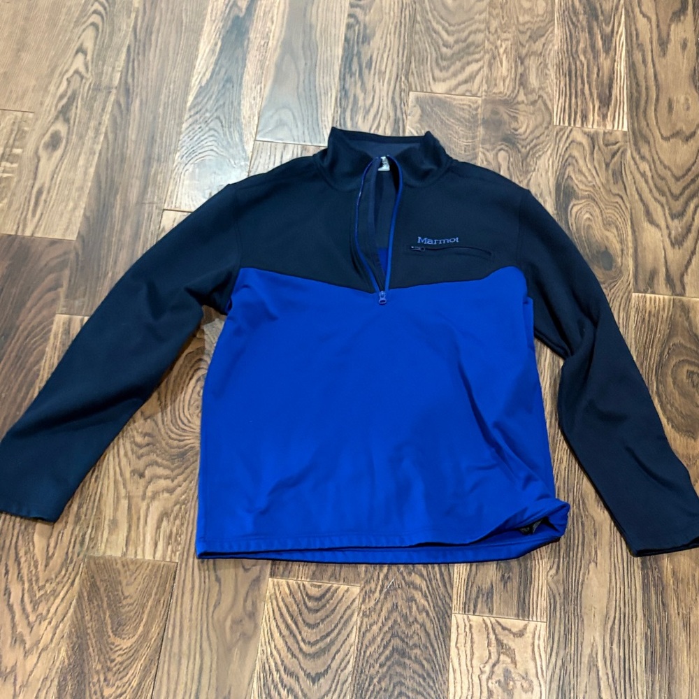 Marmot Black and Royal Blue Pullover